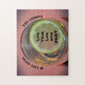 Puzzle Si la vie vous donne citrons vivez votre vie avec  (Vertical)