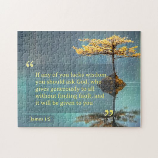 Puzzle Si L'Un D'Entre Vous Manque De Sagesse, Vous Devri (Horizontal)