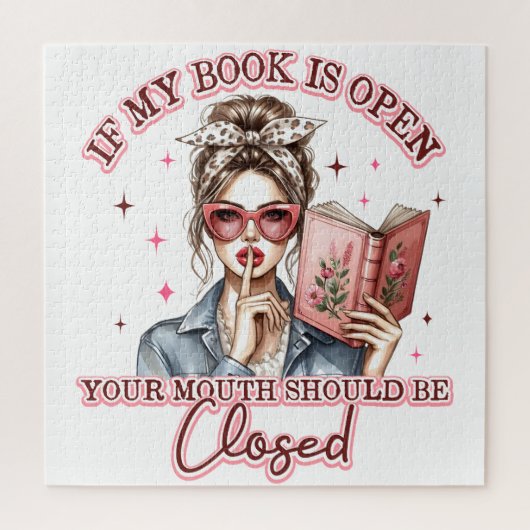Puzzle Si Mon Livre Est Ouvert... (Vertical)