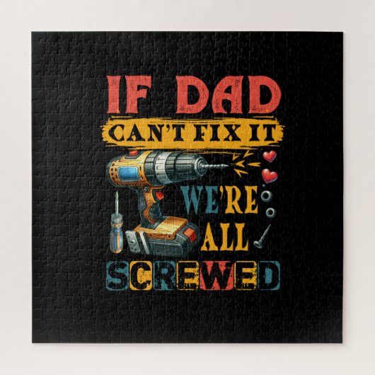 Puzzle Si Papa ne peut pas réparer (Vertical)