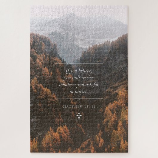 Puzzle Si vous croyez Matthieu 21 : 22 La Bible de Foi Ve (Vertical)