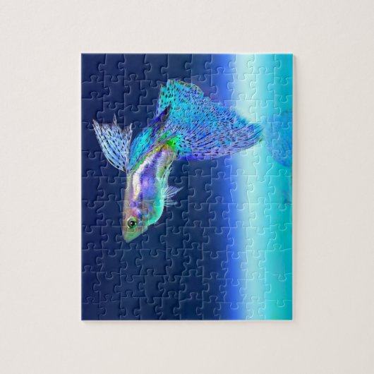 Puzzle Siamais combattant le poisson (Vertical)