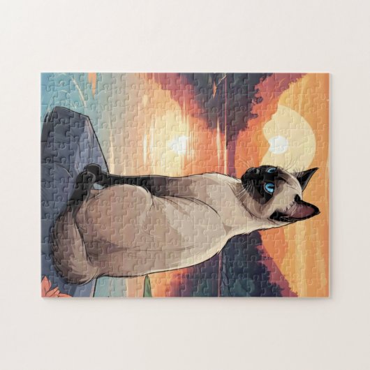 Puzzle Siamese Cat (Horizontal)