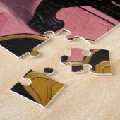 Puzzle Siamese Cat Couple Art Deco Valentine's Day (Côté)