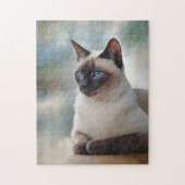 Puzzle Siamese Chat 749 Art numérique (Vertical)