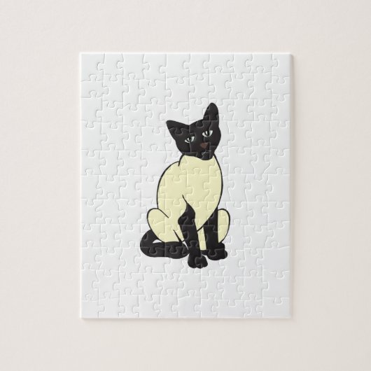 Puzzle Siamese Chat Animaux de compagnie mignons Destiny  (Vertical)