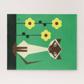 Puzzle Siamese géométrique Conception de chats Jigsaw Puz (Horizontal)