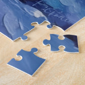 Puzzle Siberian Husky Arctic Sled Run Christmas Hat (Côté)