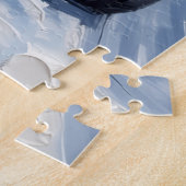 Puzzle Siberian Husky Christmas Red Truck Holiday (Côté)