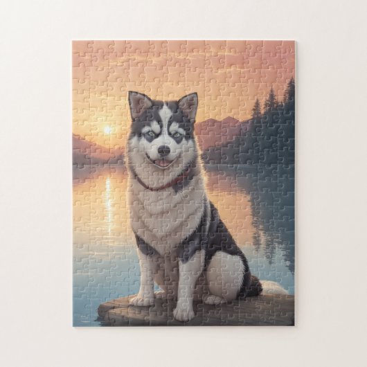 Puzzle Siberian Husky Dog (Vertical)