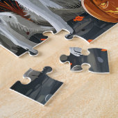 Puzzle Siberian Husky Halloween Épouvantable (Côté)