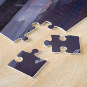 Puzzle Siberian Husky Saison des Fêtes de Noël (Côté)