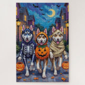 Puzzle Siberian Husky Trick-or-Treating Halloween Costume (Vertical)