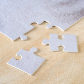 Puzzle Sibérie Husky (argent et blanc) Peinture Chien Art (Côté)