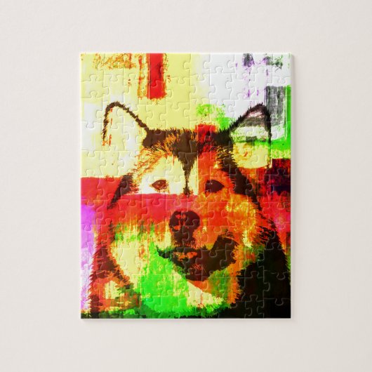 Puzzle Sibérie Husky Chig Art (Vertical)