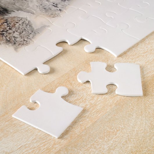 Puzzle Sibérie Tiger Mère et Kitten (Côté)