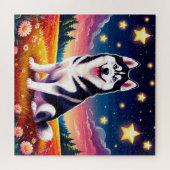 Puzzle Sibérien Husky joueur (Horizontal)