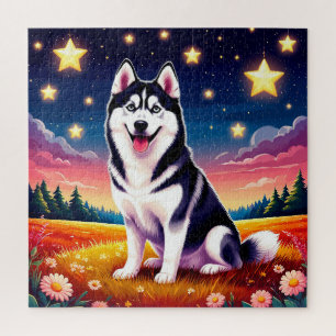 Puzzle Sibérien Husky joueur