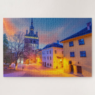 Puzzle Sighisoara, stad Dracula, Transsylvanië Legpuzzel