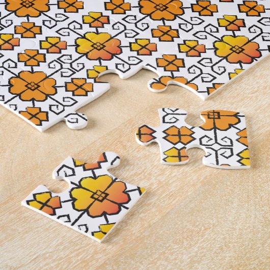 Puzzle Signal traditionnel letton SUN motif géométrique V (Côté)