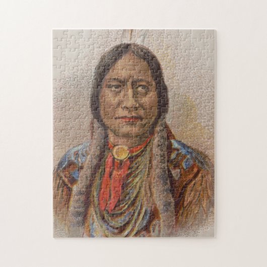 Puzzle Signaux de fumée : Lakota Indian Chief Sitting Bul (Vertical)