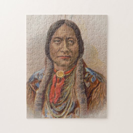 Puzzle Signaux de fumée : Lakota Indian Chief Sitting Bul (Vertical)