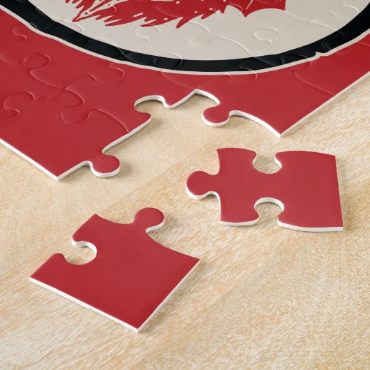 Puzzle Signe de Noël de Krampus portant des jouets (Côté)