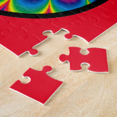 PUZZLE SIGNE DE PAIX COULEURS PSYCHÉDÉLIQUES JIGSAW PUZZL (Côté)