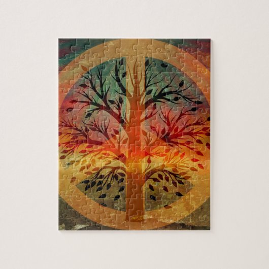 Puzzle Signe de paix d'or (Vertical)