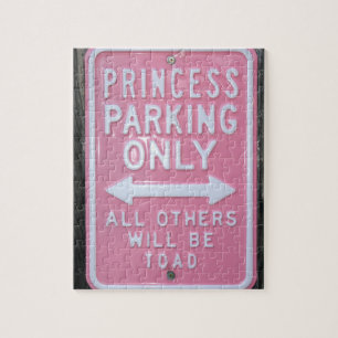 Puzzle Signe drôle de princesse Parking Only