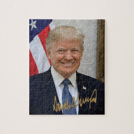 PUZZLE SIGNÉ PAR LE PRÉSIDENT TRUMP (Vertical)