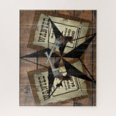 Puzzle SIGNE Recherché Rustique Texas Star Western Double (Vertical)