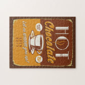 Puzzle Signe vintage en métal - chocolat chaud (Horizontal)