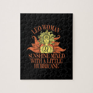 Puzzle Signe zodiaque de la femme Leo Juillet Août Anniv