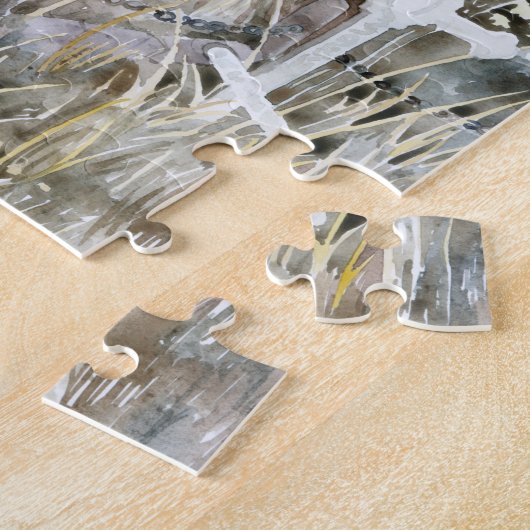 Puzzle Silence éternel dans le cimetière (Côté)