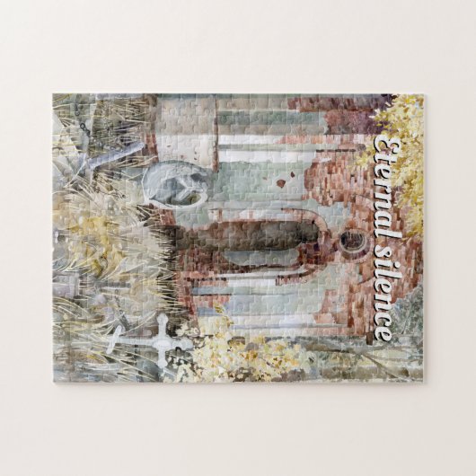 Puzzle Silence éternel dans le cimetière (Horizontal)