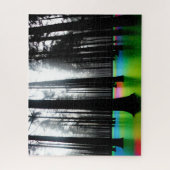 Puzzle Silhouette Abstraite dans Rainbow Lake (Vertical)
