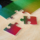 Puzzle Silhouette Abstraite dans Rainbow Lake (Côté)
