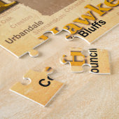 Puzzle Silhouette âgée de carte de fierté d'état de (Côté)