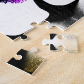 Puzzle Silhouette Arbres au feuillage couleur Pastel (Côté)