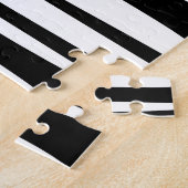 Puzzle Silhouette Arbres Noirs avec Rouge Vert et Violet (Côté)