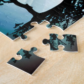 Puzzle Silhouette Art Forêt multicolore (Côté)