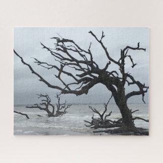 Puzzle Silhouette d'arbre mort à Jekyll Island