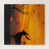 Puzzle Silhouette de cerf au coucher du soleil (Horizontal)