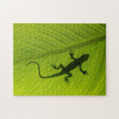 Puzzle Silhouette de Gecko (Horizontal)