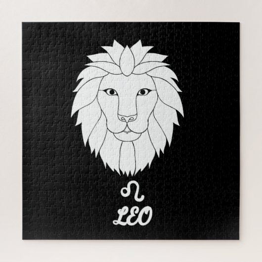 Puzzle Silhouette de Lion (Vertical)