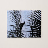 Puzzle Silhouette de palmier oiseau (Horizontal)