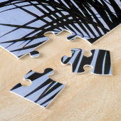 Puzzle Silhouette de palmier oiseau (Côté)