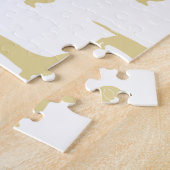 Puzzle silhouette de teckel wheaton (Côté)