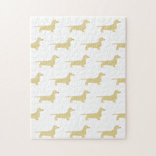 Puzzle silhouette de teckel wheaton (Vertical)